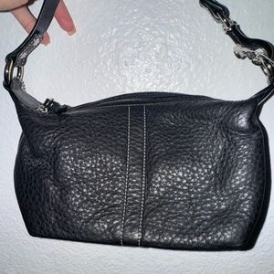 Coach Black Leather Wristlet
